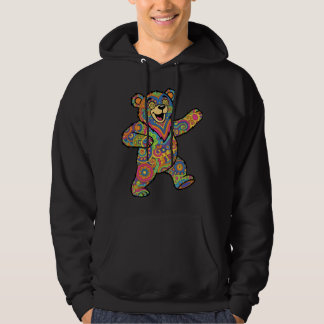 Moletom Arte Colorida de Urso Teddy Psicodélico