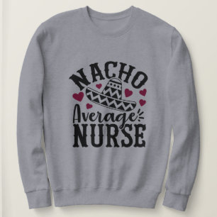 Moletom Arte com palavras de Enfermeira mediana Nacho engr