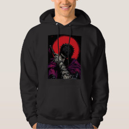 Moletom Arte da Espada da Lua Vermelha do Guerreiro Anime 