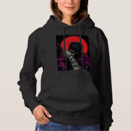Moletom Arte da Espada da Lua Vermelha do Guerreiro Anime 