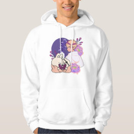Moletom Arte de Anime Boy e Animais com Adesivo de Olho