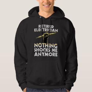 Moletom Arte de Aposentadoria de Eletricista para Homens M