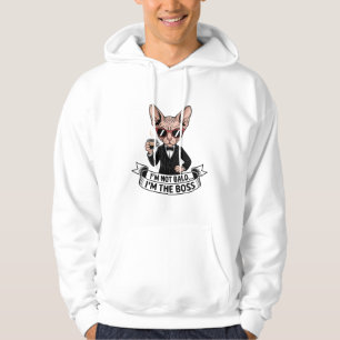 Moletom Arte de Café com Gato Sphynx Chefe Legal