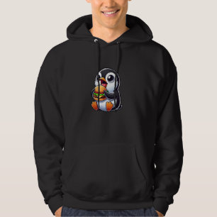 Moletom Arte de Comida Rápida de Cartoon Burger de Pinguin