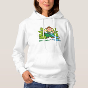 Moletom Arte de desenho animado de agricultor de jardinage