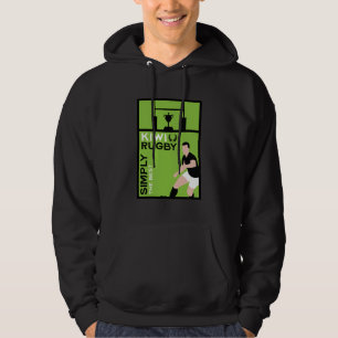 Moletom Arte de Jogadores de Rugby Kiwi NZ
