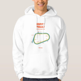 Moletom Arte de Linha da Pista de Corrida de Happy Valley