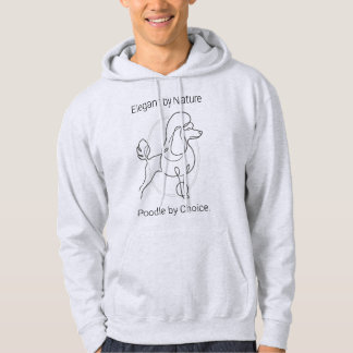 Moletom Arte de Linha Minimalista do Poodle Padrão Heritag