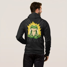 Moletom Arte de Meditação do Sapo Zen Super Saiyan Glow