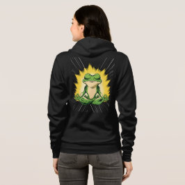 Moletom Arte de Meditação do Sapo Zen Super Saiyan Glow