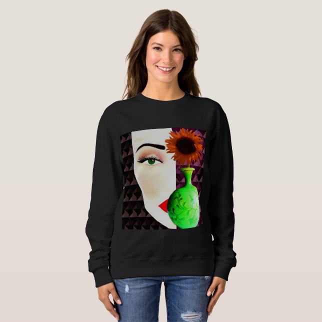 Moletom Arte de Natureza-Morta da Moda Moderna (Frente Completa)