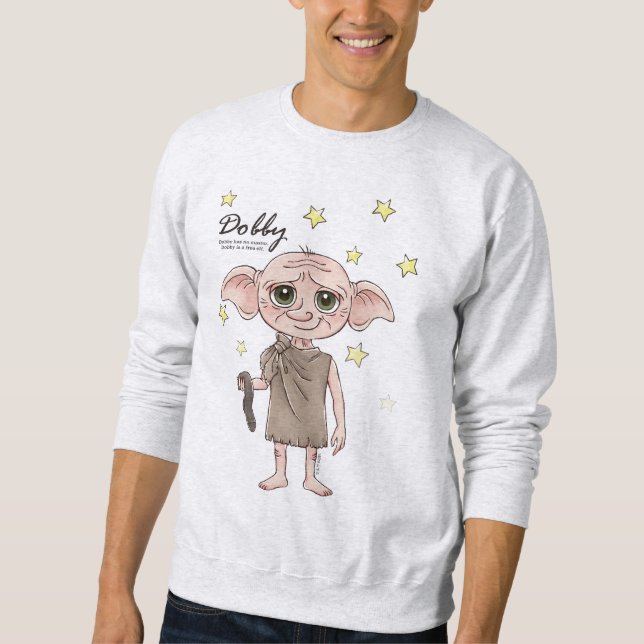 Moletom Arte de Personagem em Aquarela do Dobby (Frente)