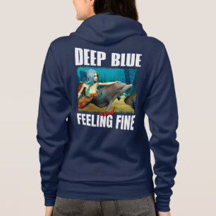 Moletom Arte de Sereia de Oceano Azul Sentimental