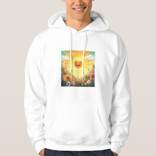 Moletom Arte de Sol Positivo – Sol e Flor Brilhantes e Fel (Frente)