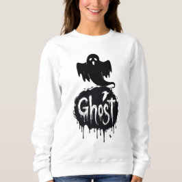 Moletom Arte de texto pingando - Fantasma - Horror Sombrio