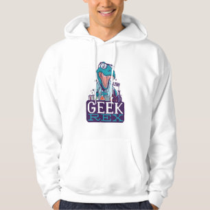 Moletom Arte Divertida de Geek Rex Dinossauro Nerd