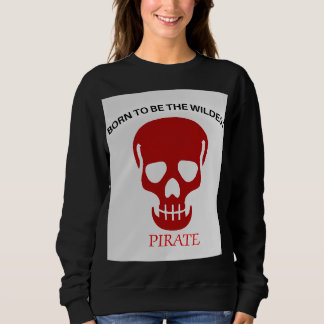 Moletom Arte do Crânio Pirata Mais Selvagem