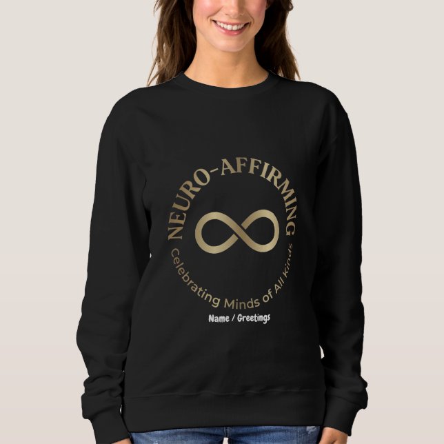 Moletom Arte do Infinito Arco-íris de Afirmação Neurológic (Frente)