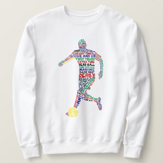 Moletom Arte do Jogador de Futebol (Frente do Design)