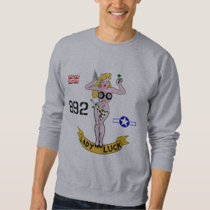 Moletom Arte do nariz da senhora Sorte WWII
