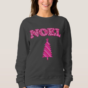 Moletom Arte do Word - Noel Padrão em Árvores Rosa Fuchsia