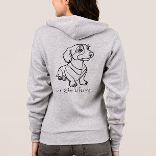 Moletom Arte em Linhas de Dachshund - Estilo de Vida Low R