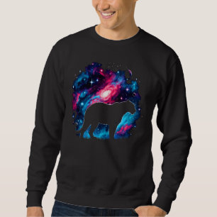 Moletom Arte Espacial Cósmica Cósmica legal Jaguar Galaxy