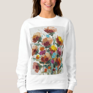 Moletom Arte Floral Abstrata Moderna