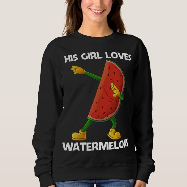 Moletom Arte Funny Watermelon Para Meninas Crianças Melon  (Frente)