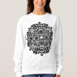 Moletom Arte Intrincada de Mandalas Hipnóticos