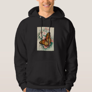 Moletom Arte Japonês Borboleta Monarca Kyosai Antigo Japa