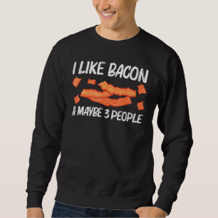 Moletom Arte legal De Bacon Para Homens, Porco, Fenda