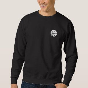Moletom Arte Minimalista de Basquete em Crewneck Unisex