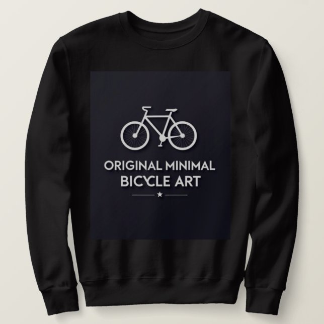 Moletom Arte Minimalista de Bicicleta (Frente do Design)