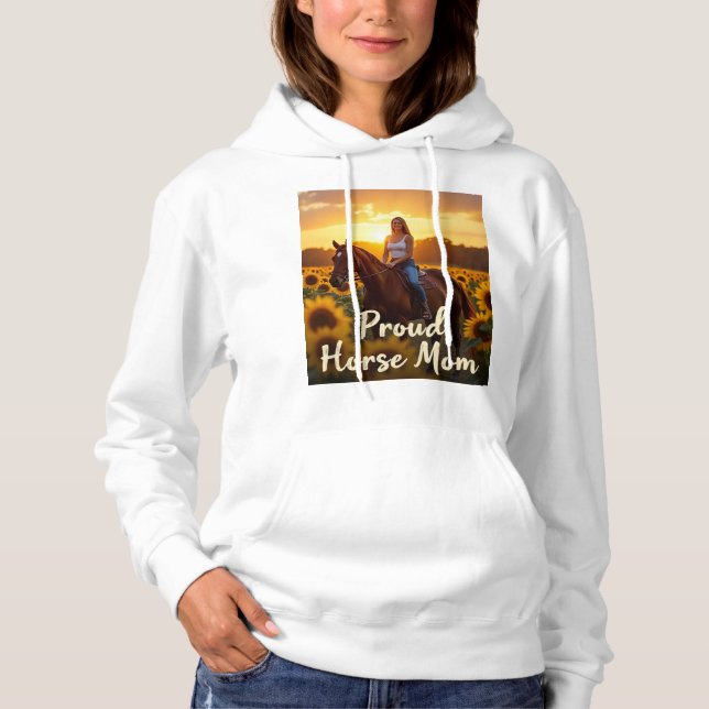 Moletom Arte Orgulhosa Mãe de Cavalo (Frente)