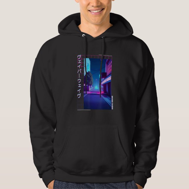 Moletom Arte Otaku Japonês Vaporwave Synthwave Retrô dos A (Frente)