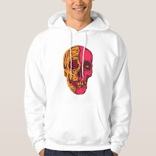 Moletom Arte Psicodélico de Crânio Dividido (Frente)