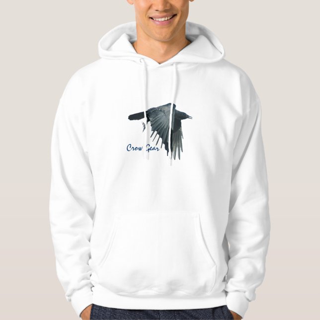 Moletom Arte selvagem com Arte Negra Voadora Arte Hoodie 2 (Frente)
