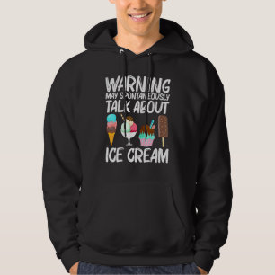 Moletom Arte Sorvete legal Para Homens Mulheres Gelato Con