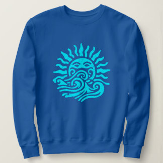 Moletom Arte Tribal do Sol e Ondas do Oceano