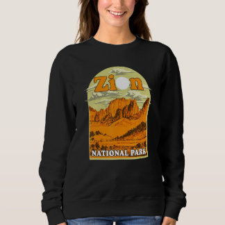 Moletom Arte Vintage do Parque Nacional de Zion Lembrança