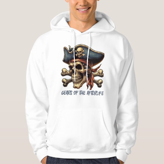 Moletom Artes do Pós-Vida - Crânio Pirata (Frente)