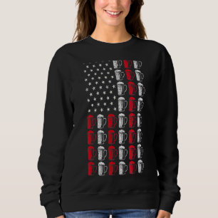 Moletom Artesanato Beer American Flag Patriótico 4 De Julh