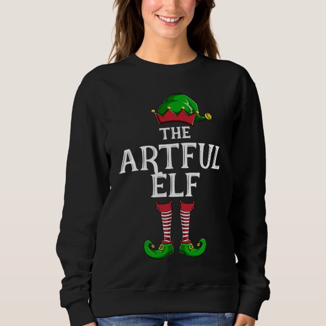 Moletom Artful Elf Family Matching Christmas Group   PJ (Frente)