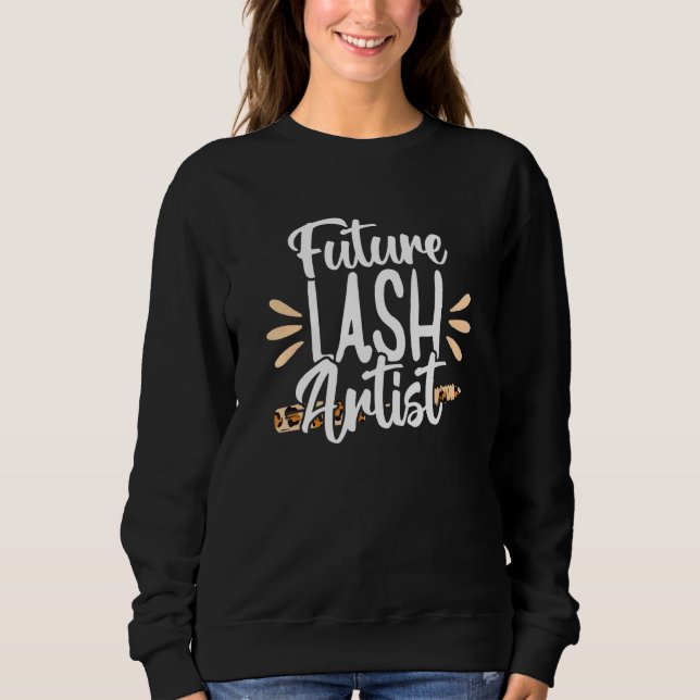 Moletom Artista de Lash Futuro Tech Eyelash Technician Bea (Frente)