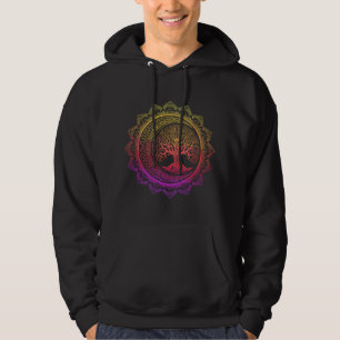 Moletom Árvore da Vida Fases da Lua Crescente Mandala Flor