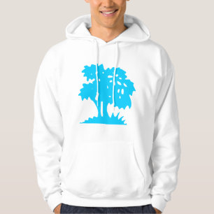 Moletom Árvore de desenho - Azul-céu