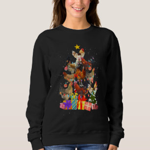 Moletom Árvore de frango lança natal pijamas Xmas Ornamen