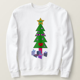 Moletom Árvore de Natal curiosa, doce feio