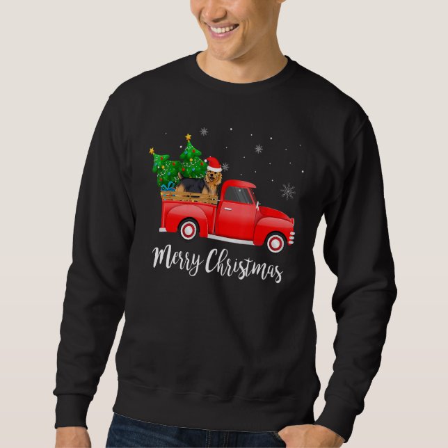 Moletom Árvore de Natal de Caminhão Vermelho Australiano X (Frente)